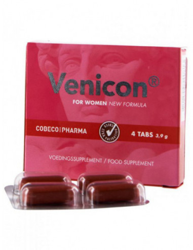 Venicon for Women (tablety na zvýšení sexuální touhy pro ženy) - Cobeco Pharma (4 tablety)