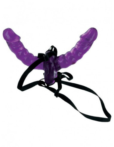 Oboustranný připínací penis Fetish Fantasy Double Delight Strap-On - Pipedream