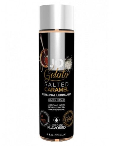 Ochucený lubrikační gel GELATO Slaný karamel - System JO (120 ml)