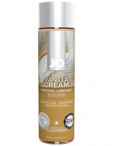 Ochucený lubrikační gel H2O VANILLA CREAM (vanilková zmrzlina) - System JO (120 ml)