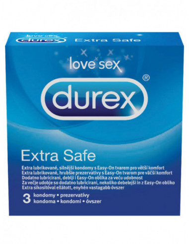 Kondomy Durex Classic Extra Safe (3 ks)