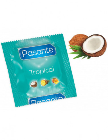 Kondom Pasante Tropical Coconut - kokos (1 ks)