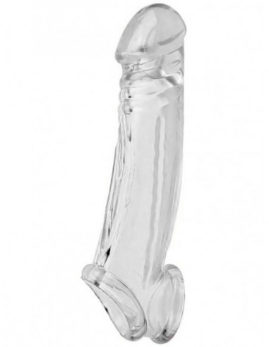 Transparentní návlek na penis a varlata, 17 cm