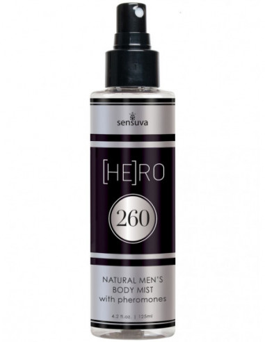 Tělová mlha s feromony pro muže (HE)RO 260 - Sensuva (125 ml)