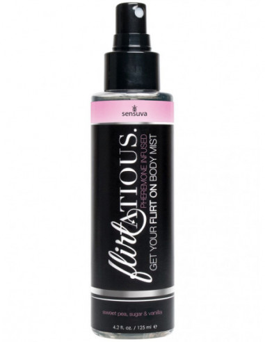Tělová mlha s feromony pro ženy Vanilla, Sugar & Sweet Pea - Sensuva (125 ml)