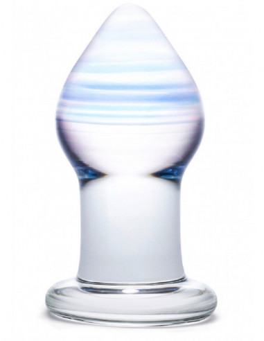 Skleněný anální kolík Amethyst Rain - Gläs