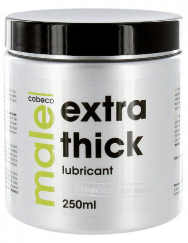 Extra hustý anální lubrikační gel MALE EXTRA THICK, 250 ml