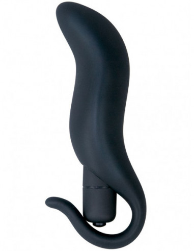 Vibrační anální a vaginální kolík +VIBE, 13 cm - Black Velvets