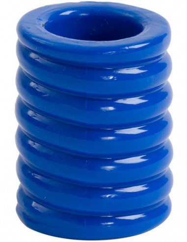 Erekční kroužek TitanMen Cock Cage - Doc Johnson (modrý)