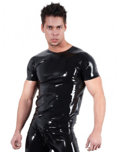 Latexové tričko s krátkými rukávy - LATE X