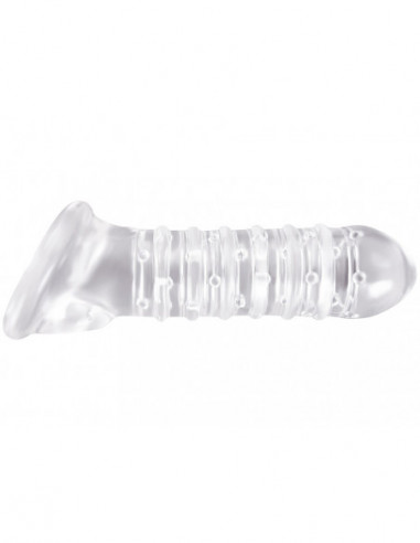 Stimulační návlek na penis Renegade RIBBED EXTENSION - NS Novelties