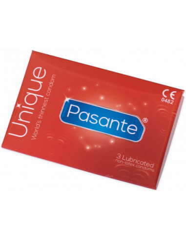 Extratenké kondomy bez latexu Pasante Unique (3 ks)