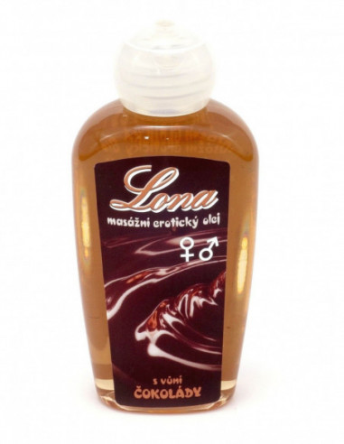 Masážní olej s vůní čokolády - Lona (130 ml)