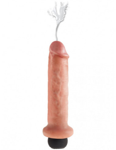 Realistické stříkající dildo King Cock 7" - 21,6 cm, Pipedream