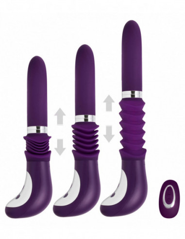 Luxusní přirážecí vibrátor MiaMaxx Hand-Held Thruster Purple (s dálkovým ovládáním)