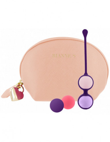 Vaginální činka s vyměnitelnými kuličkami Pussy Playballs - Rianne S (s taštičkou)
