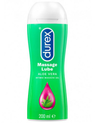 Masážní a lubrikační gel Durex 2 v 1 Aloe Vera - 200 ml
