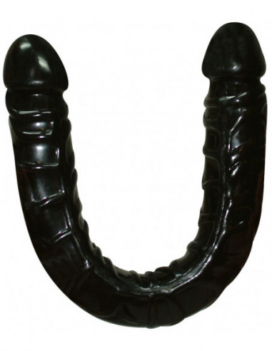 Oboustranné dildo Ultra-Dong - černé, 43 cm