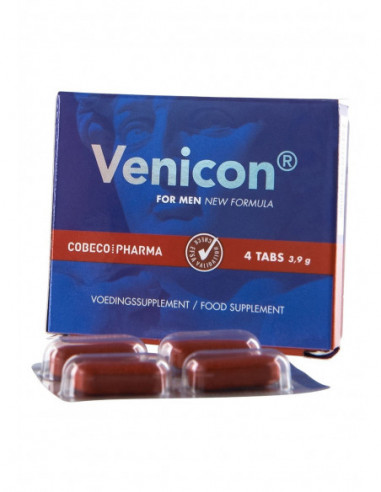 Venicon for Men (tablety na podporu erekce pro muže) - Cobeco Pharma (4 tablety)
