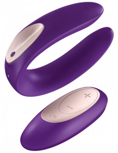 Párový vibrátor (+ dálkový ovladač) Double Plus Remote - Satisfyer