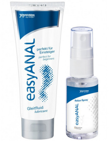 Anální lubrikační gel + relaxační sprej easyANAL - JoyDivision (80 + 30 ml)