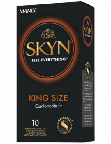 Tenké XL kondomy bez latexu SKYN King Size - Manix (10 ks)