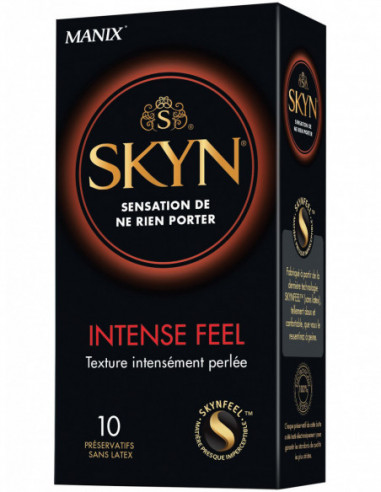 Ultratenké kondomy bez latexu Manix SKYN Intense Feel - vroubkované (10 ks)
