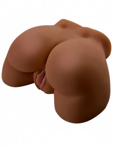 Vibrační masturbátor Vibrating Ass Brown (umělý zadek) - Pipedream