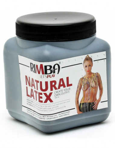 Tekutý latex v černé barvě Rimba - 500 ml