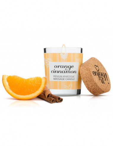 Afrodiziakální masážní svíčka Enjoy it! Orange and Cinnamon - Magnetifico (70 ml)