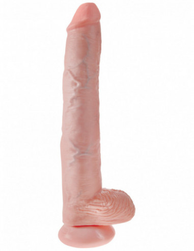 Realistické dildo s varlaty King Cock 14" - Pipedream