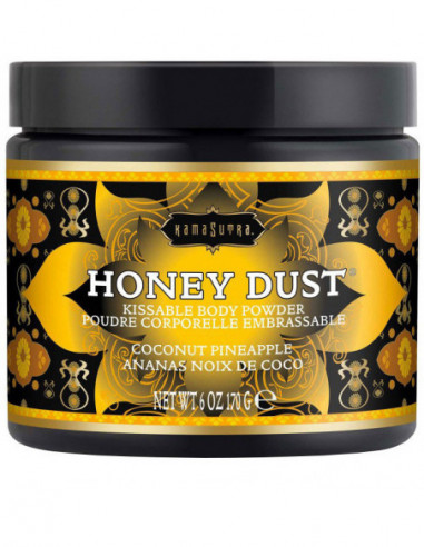 Slíbatelný tělový pudr Honey Dust Coconut Pineapple - Kama Sutra (170 g)