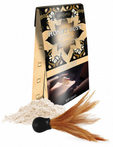 Slíbatelný tělový pudr KamaSutra Honey Dust Vanilla Creme - 28 g