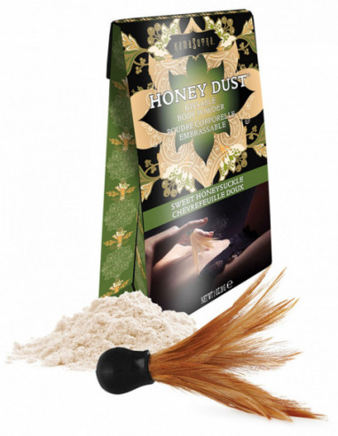 Slíbatelný tělový pudr KamaSutra Honey Dust Sweet Honeysuckle - 28 g