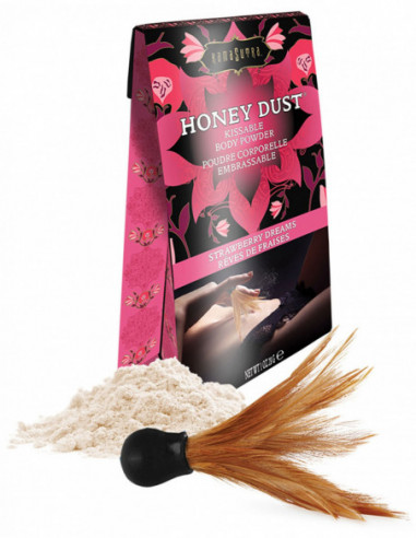 Slíbatelný tělový pudr KamaSutra Honey Dust Strawberry Dreams - 28 g