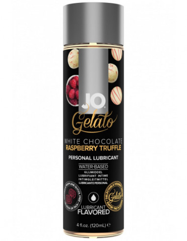 Lubrikační gel System JO Gelato Malinové lanýže v bílé čokoládě - 120 ml