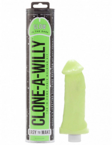 Clone-A-Willy Glow in the Dark Green (vibrátor) - sada pro odlitek penisu