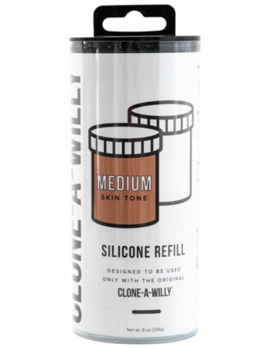 Náhradní silikon pro Clone-A-Willy (karamelový - světle hnědý)