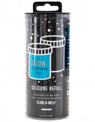 Náhradní silikon pro Clone-A-Willy (modrý - světélkující)
