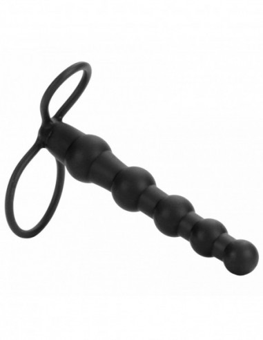 Připínací penis pro muže Love Rider Beaded Dual Penetrator - California Exotic Novelties