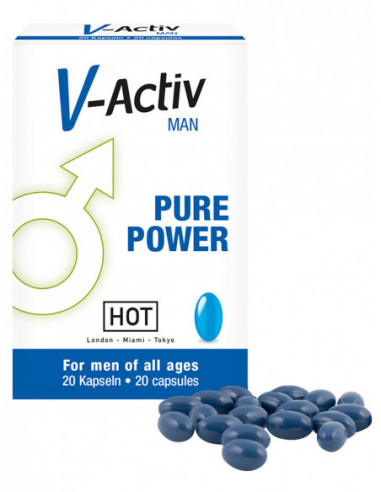Tablety pro zlepšení erekce V-Activ Man Pure Power - HOT (20 kapslí)