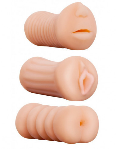 Sada masturbátorů XXX To-Go Threesome - NMC (3 ks)