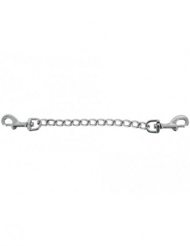 Krátký kovový řetízek s karabinami - ZADO (15 cm)