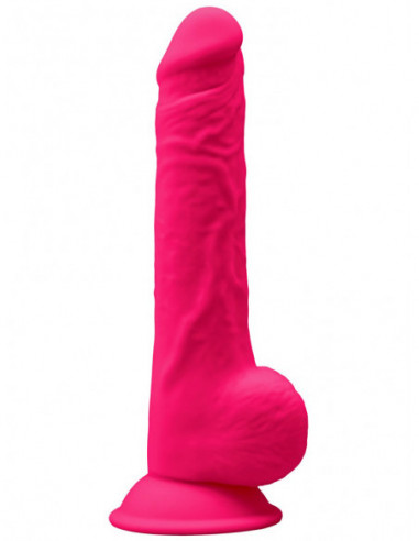 Realistické dildo z paměťového silikonu Model 1 9,5" - SILEXD (růžové)