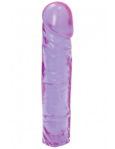 Dildo Crystal Jellies Classic Dong 8" - Doc Johnson (fialové)