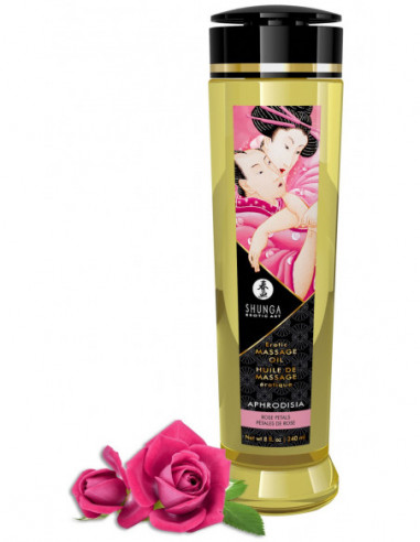 Masážní olej APHRODISIA Rose Petals - Shunga (240 ml)