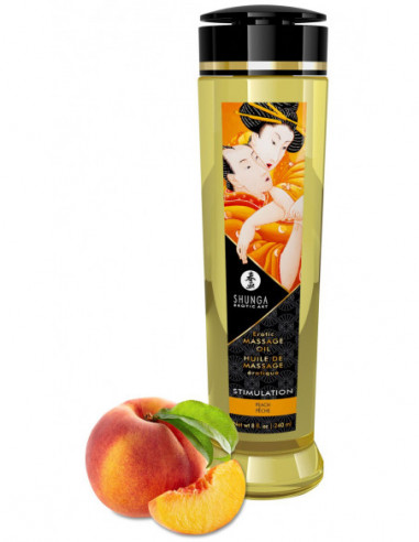 Masážní olej STIMULATION Peach - Shunga (240 ml)