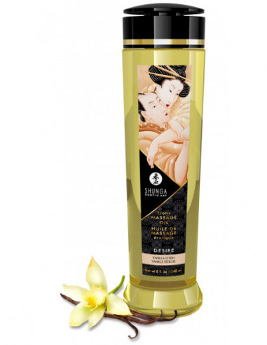 Masážní olej DESIRE Vanilla Fetish - Shunga (240 ml)