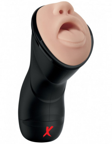 Vibrační umělá ústa PDX Elite Deep Throat Vibrating Stroker - Pipedream