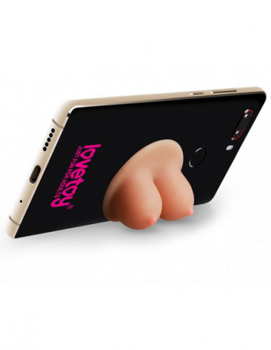 Vtipný stojánek na mobil ve tvaru prsou - Lovetoy
